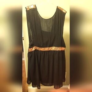 Gold & Black Sequin Forever 21 Dress